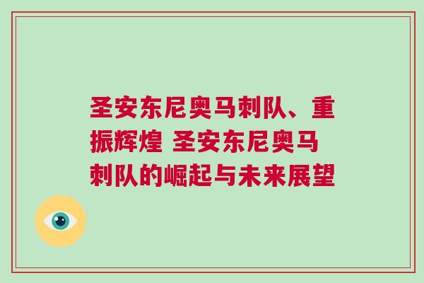 圣安東尼奧馬刺隊、重振輝煌 圣安東尼奧馬刺隊的崛起與未來展望